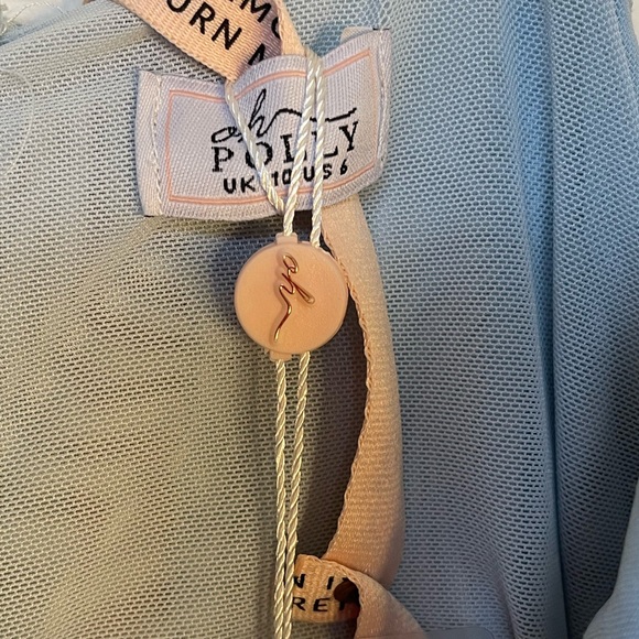 Corset Ruche Mesh Bandage Mini Dress - Picture 3 of 6